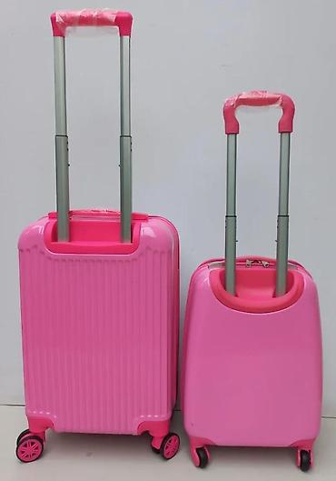 Putni koferi i torbe: Set kofera Hello Kitty – 2 kom - Dizajn: beli i roze koferi sa — 4