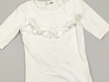 białe t shirty plus size: Bluzka Damska, S, stan - Dobry