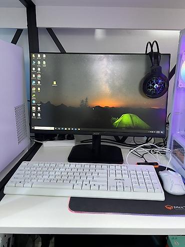 asus proart: Monitor : Acer 24 inch (100Hz) keys: Sevenhero white (6 RGB FAN) — 5