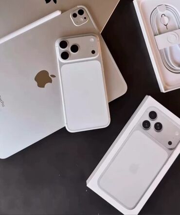 телефон iphone: IPhone 17 Pro Max, 256 ГБ, Белый, Беспроводная зарядка