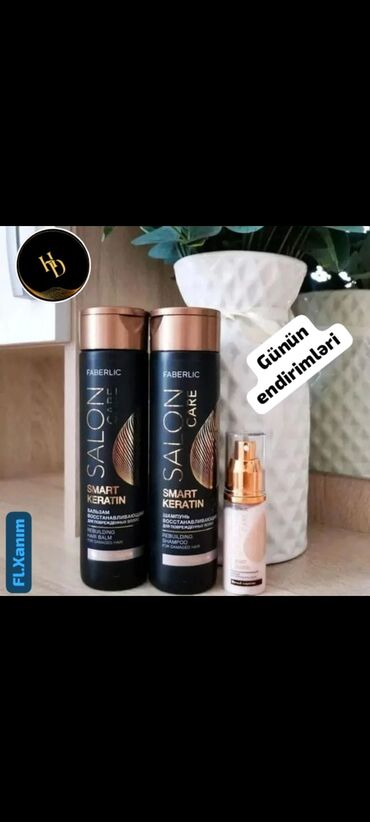 qara qadın maykaları: Salon🥳Seriyası Dəst💣Halında Çox Münasib✅️ Şampun 200 ml Balzam 200 ml