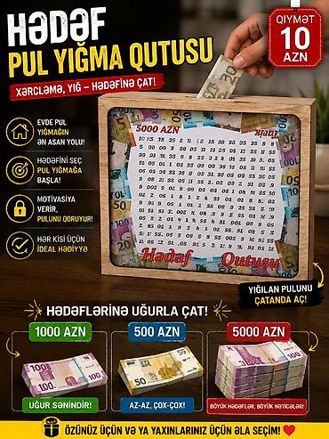pul yeşiyi: Hədəf Pul Yığma Qutusu – evdə pul yığmağın ən asan və motivasiyalı — 2