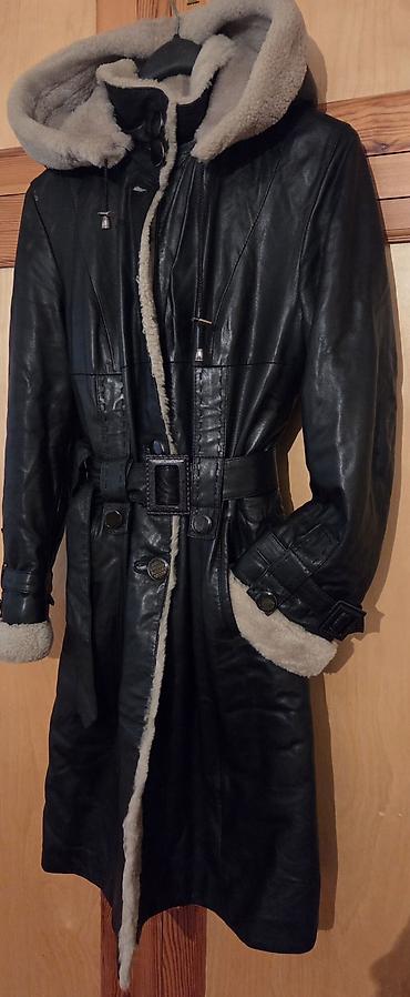 Paltolar: 🧥 Qadın üçün natural dəri dublenka 🔊 qara miniparıltılı natural dəri 👌 — 2