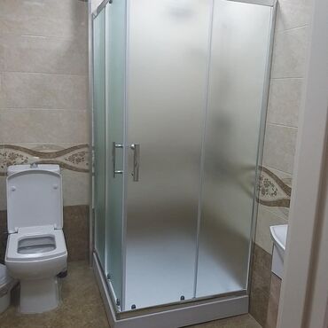 Duş kabinaları, arakəsmələr: Yeni Üstü açıq kabina, Künc üçün, Pulsuz çatdırılma — 8