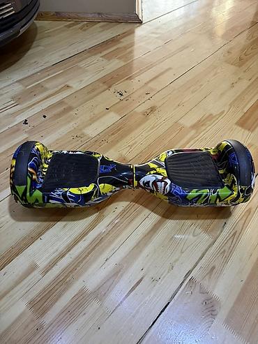 Электротранспорт: Özünü tarazlayan elektrikli hoverboard – qrafiti üslublu korpus - — 2