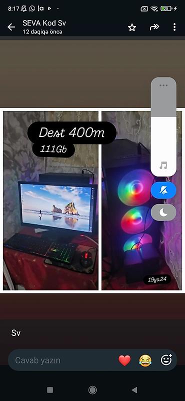 veb vatsap com: Masaüstü kompüter dəsti - Dəst: sistem blok + monitor + klaviatura + — 1