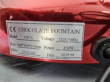 Digər restoran, kafe avadanlığı: Şokolad aparatı Şokolad fantanı 4 mərtəbə 800azn 5 mərtəbə 850azn — 8