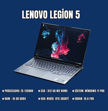 kompüter barter: İşlənmiş Lenovo Legion, 15.6 ", Intel Core i5, 512 GB, Rayonlara çatdırılma, Pulsuz çatdırılma, Ödənişli çatdırılma