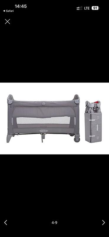 автолюлька graco: Манеж-кровать, Б/у, Складная — 2