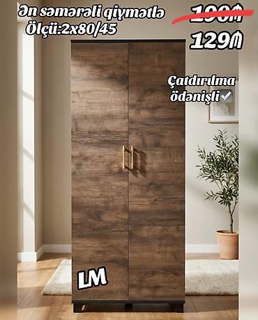 İki qapılı dolablar laminatla Qiymət : 129₼ Ölçü : 2 x 80 x 45 lalafo.az -da İki qapılı dolablar laminatla Qiymət : 129₼ Ölçü : 2 x 80 x 45