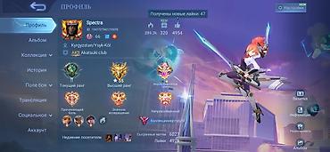 Көңүл ачуу, спорт: Игровой аккаунт Mobile Legends: Bang Bang Основные данные: - Ник — 2