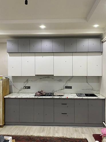 silver kitchen: Кухонный гарнитур, Новый, цвет - Бежевый, ДСП, Бесплатная доставка — 5