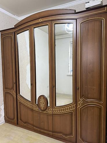 Спальные гарнитуры: Спальный гарнитур, Б/у, Двуспальная кровать, Шкаф, Комод, Белоруссия, ДСП, Самовывоз, цвет - Коричневый — 3