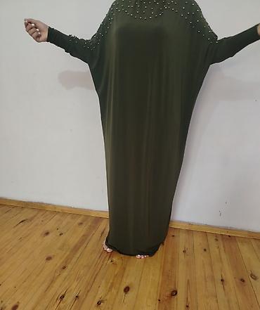 hicablı don: Zeytun-yaşıl rəngdə uzun maxi paltar/abayə. 170 man almişam meryemnen — 1