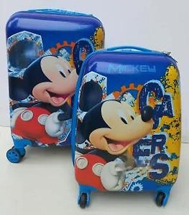 Rančevi, torbe i koferi: Dečiji set kofera – Mickey Mouse dizajn - Set od 2 kofera: veći i — 21