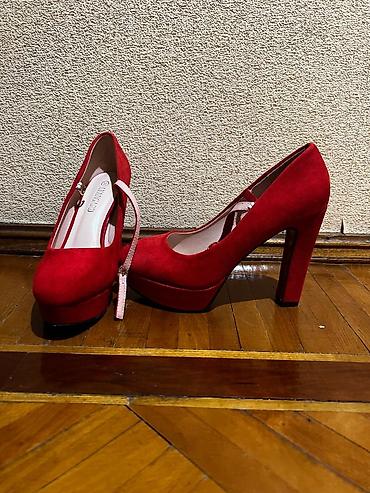 sandal: Ölçü: 38, rəng - Qırmızı, Yeni — 3