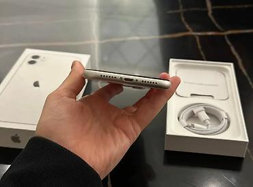 iphone cs max: IPhone 11, Б/у, 128 ГБ, Белый, Зарядное устройство, Чехол, Кабель, 78 % — 4