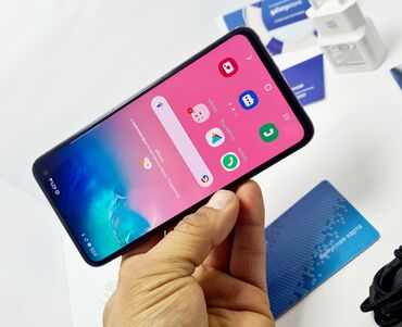 самсунк j7: Samsung Galaxy S10e, Б/у, 256 ГБ, цвет - Черный, 2 SIM