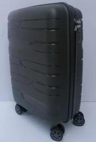 Putni koferi i torbe: Tvrdi kofer na točkićima – siva boja - Materijal: čvrsta ABS/plastika — 18