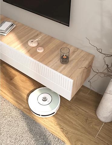 Тумбы и подставки для телевизора: Тумба и подставка для телевизора, Новый, Подвесная, ЛДСП, Самовывоз, Бесплатная доставка, Платная доставка, цвет - Белый — 3