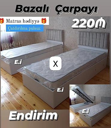 Bazalı çarpayı – endirim! - Ölçü: tək nəfərlik model (şəkildə lalafo.az -da Bazalı çarpayı – endirim! - Ölçü: tək nəfərlik model (şəkildə