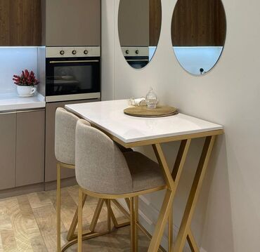 Restoran mebeli: Mətbəx üçün, İşlənmiş, Kvadrat masa, 2 stul
