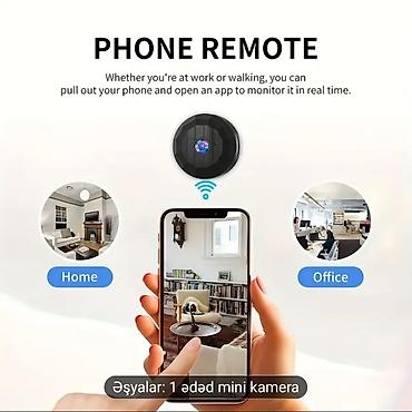 kamera ev ucun: Mini Wi‑Fi Kamera – V720 tətbiqi ilə uzaqdan izləmə Xüsusiyyətlər: - — 2