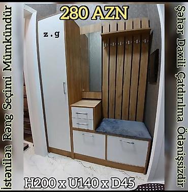 salon dolab: *Dəhliz Dolabı 280Azn* ✔️İstehsal Rusiya Laminat 18/lik qalınlıqda — 1