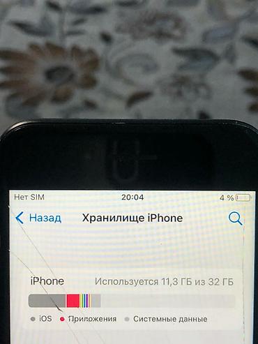 pc case: IPhone 7, Б/у, 32 ГБ, Черный, 74 % — 9