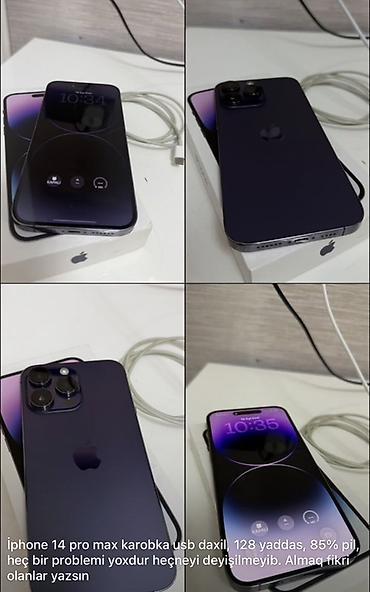 iphone 12 pri: IPhone 14 Pro Max, 128 GB, Deep Purple, Face ID — 5