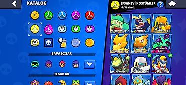 yuk ucun: Brawl Stars oyun hesabı – yüksək səviyyəli, tam dolu kontent - Kupa — 10