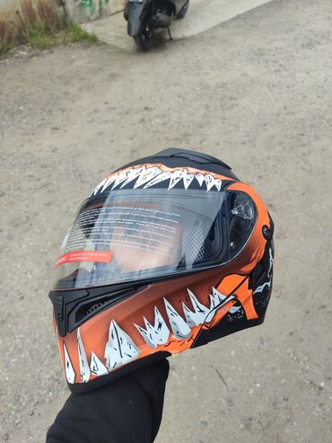 сколько стоит шлем на мотоцикл: Жаны шлем сатам в стиле Венома размер : L Доставка бар мини торг