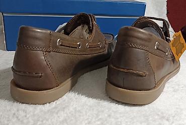 imac obuca: Muške kožne mokasine/boat cipele – AM Shoe Company 45. Akcija super — 3
