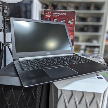прокат игровых компьютеров: Ноутбук, Acer, 8 ГБ ОЗУ, Intel Core i7, 15.6 ", Б/у, Для работы, учебы, память SSD