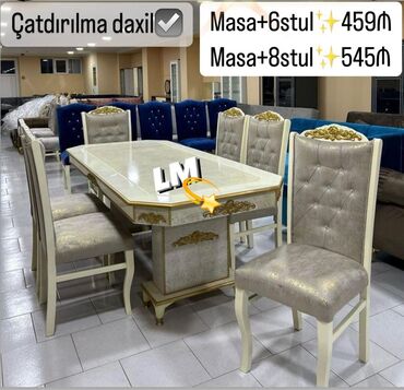 optimal metbex mebelleri: Qonaq otağı üçün, Yeni, Açılmayan, 6 stul