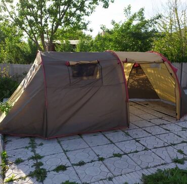 палатки брезентовые: Целый палаточный домик! Снова в наличии. Высота 1,45 м, длина