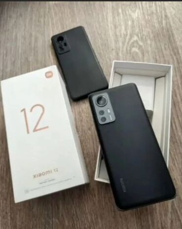 телефонов бу: Xiaomi, 12, Б/у, 256 ГБ, цвет - Черный, eSIM