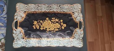 rəngli karandaşlar: Dekorativ porselen süfrə/tray - Material: yüksək keyfiyyətli porselen — 1