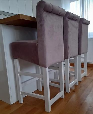 Stolice: Barske stolice sa naslonom – tapacirane - Model: visoke barske — 10