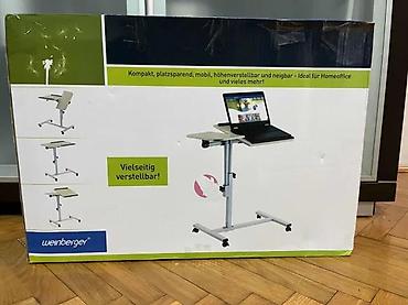 Kancelarijski stolovi: Podesivi sto za laptop (na točkićima) – Weinberger - Visina — 9