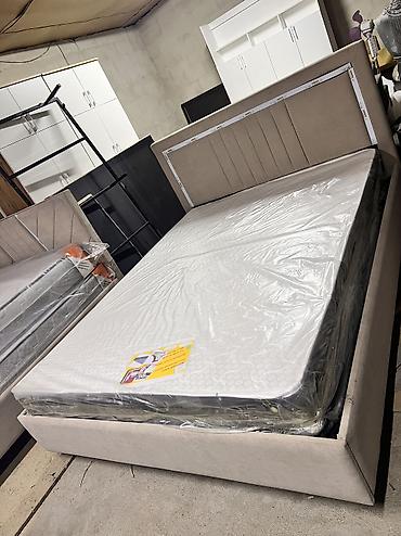 Другая мебель: Кровать Двуспальная металлическая каркас полностью обшитый разные — 17