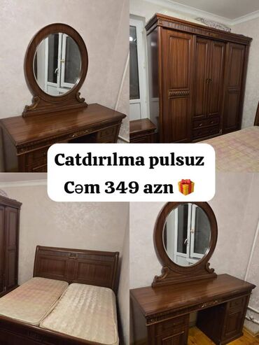 спальный кровать: Hec bir yerdə olmayn CATDIRILMASI PULSUZ Yataq dəst halda 349 azn