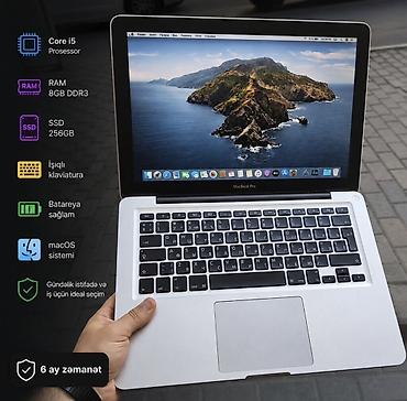 en ucuz apple macbook: Makbuk pro 13/core i5/Ram 8GB/SSD 256 Şəkillərdə görünən, gözəl — 2