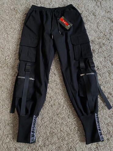 мужские штаны пума: Брюки XL (EU 42), цвет - Черный