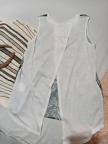 Kompleti: Ženski komplet – 3 topa + rajf - Elegantan krem bezrukavnik sa — 5