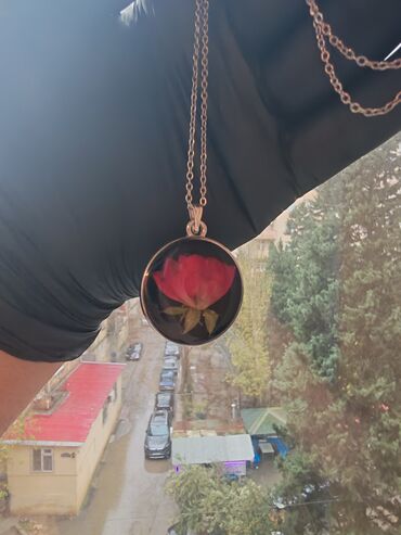 Kulonlar: Epoksi qatqı ilə hazırlanmış əl işi kulonlar - Çiçək kolleksiyası — 2