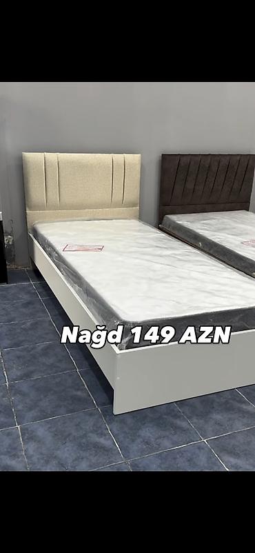 kombi kreditle: Tək nəfərlik çarpayılar – baza və başlıqla - Müxtəlif dizaynda yumşaq — 1