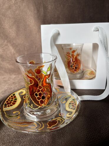 set qabları: Armudu stəkanlar, 1 əd