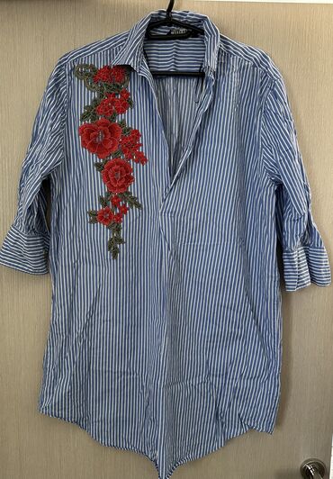 Bluze: Zara, M (EU 38), Pamuk, Cvetni, Prugasti, bоја - Šareno na lalafo.rs Bluze: Zara, M (EU 38), Pamuk, Cvetni, Prugasti, bоја - Šareno