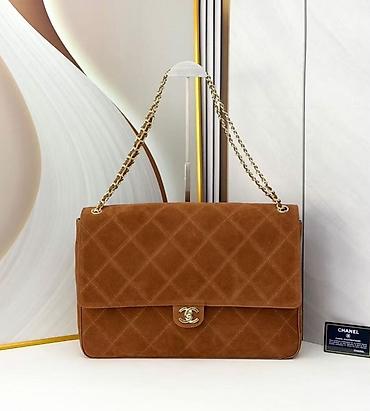 yumru çantalar: Chanel çiyin çantası – Süet, klassik quilt tikişli - Brend: Chanel - — 3